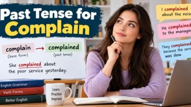 past tense for complain